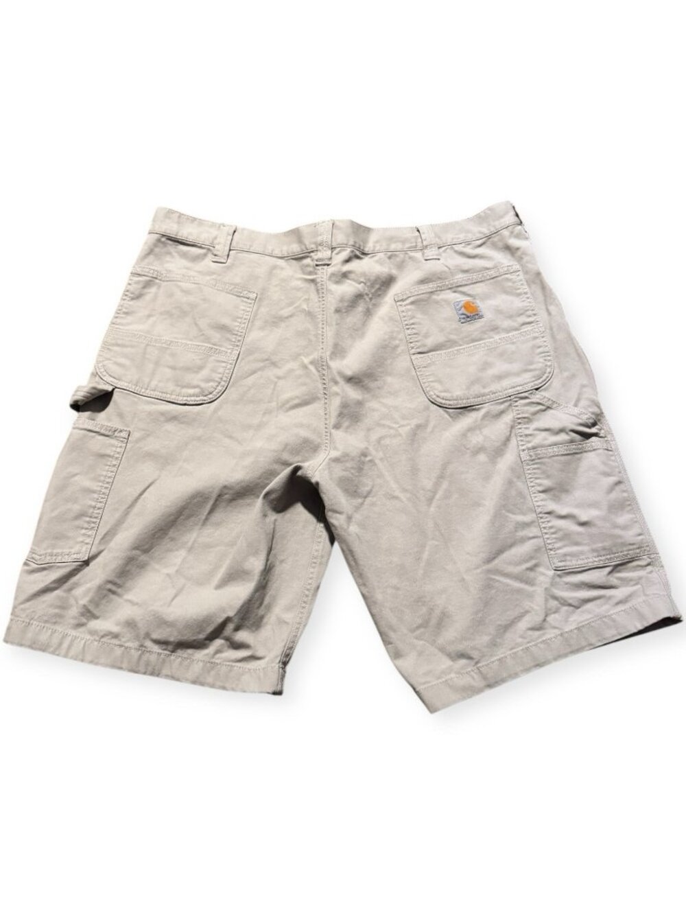 Carhartt Shorts Men 42 Rugged Flex Relaxed Fit Cargo Beige Canvas BS3652-M Hike